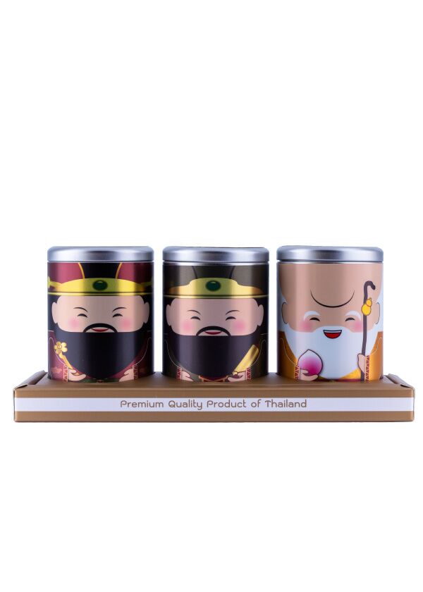 Hok-01 ชุดของขวัญข้าวธรรม “ฮก ลก ซิ่ว” - Image 1