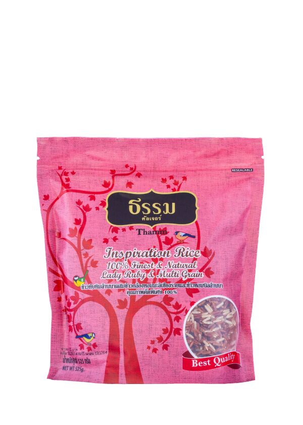 ธรรม ข้าวทับทิมล้านนา ผสมข้าวกล้องหอมมะลิเชียงราย และข้าวหอมนิลล้านนา คุณภาพคัดพิเศษ 100% - Image 1